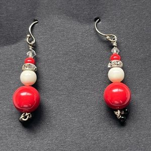 Santa earrings